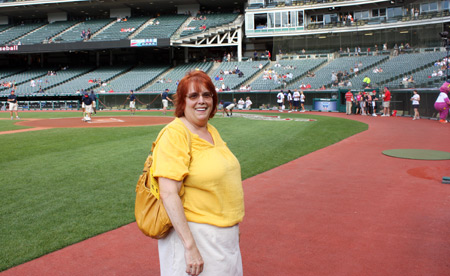 Debbie Hanson at Progressive Field