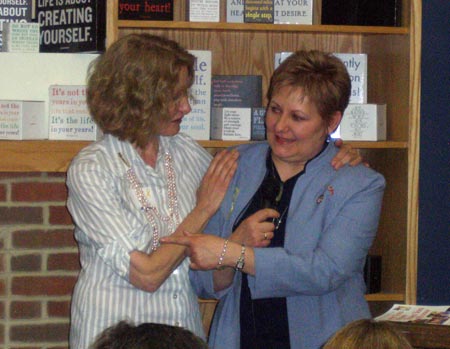 Author Janie Reinart and military mom