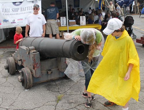 Looking into Cannon at Tall Ships Festival in Cleveland