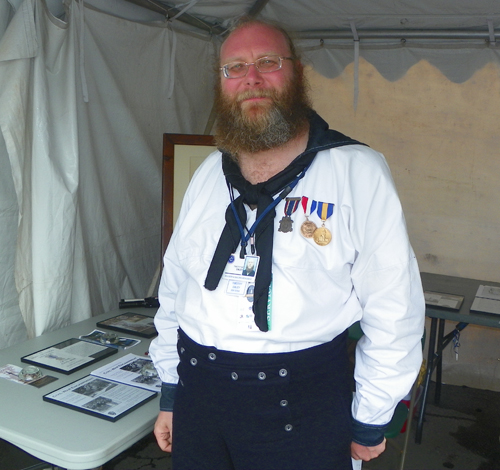 Tim Daley of the Soldiers and Sailors Monument