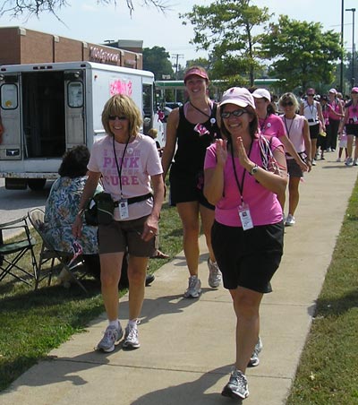 Cleveland Women walking 3 days for the Cure to Breast Cancer