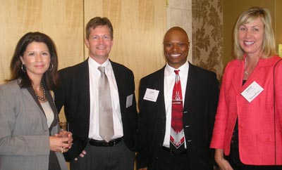 Debra Kaplan, Jim Miller of UH, Eddie Hewitt and Karen Lorenz of American Express
