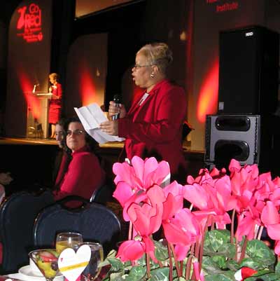 A survivor from the audience speaks