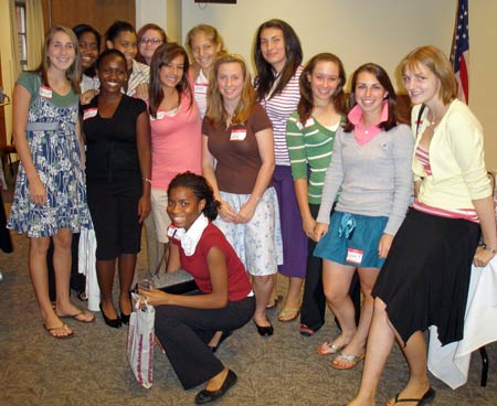 Beaumont High School girls of the ClevelandWomen.com Future Leaders 2007 Class