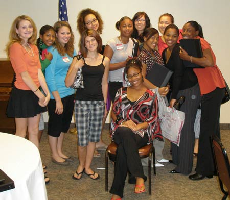 Brush High School girls of the ClevelandWomen.com Future Leaders 2007 Class
