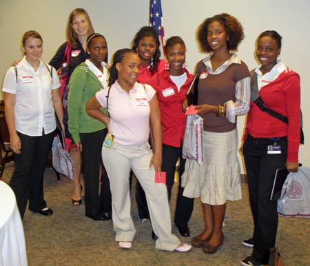 Martin de Porres High School girls of the ClevelandWomen.com Future Leaders 2007 Class