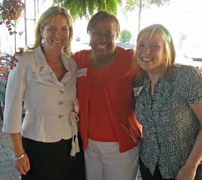 Coach Joelle Prochera, Michelle White-Grady from Brulant and Kristen Kaleal