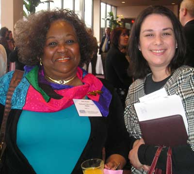 Betty Brown of National Yellow Pages Media and Stacey Stingley of the YWCA