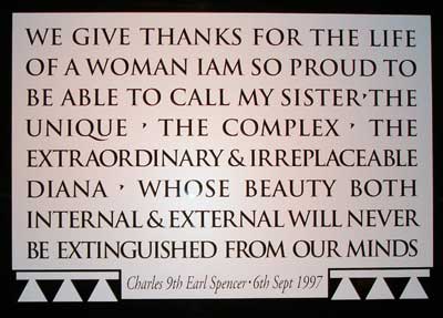 Quote about Princess Diana from her brother Charles Spencer
