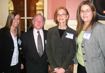 Kelly Stenger of Sammy's, James Harris of H/L Communications, Linda Cattani and Mary Kline of Sammy's