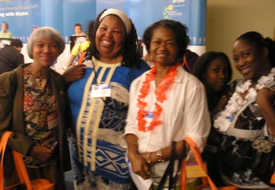 Linda Jones, Nancy Nolan-Jones, Jean Mason, Roseanna Moore, Keisha Roberson (in back)