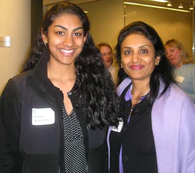 Shabdha Chigurupati with her mother Durga