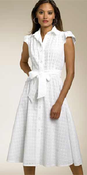 Little White Eyelet Dress