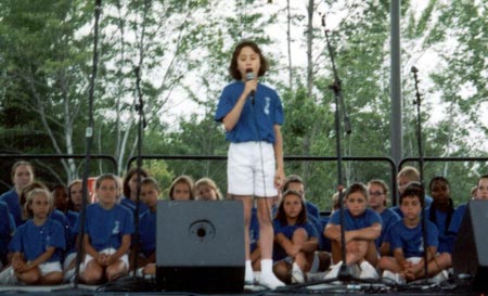 Arianna Korting with the Cleveland Singing Angels