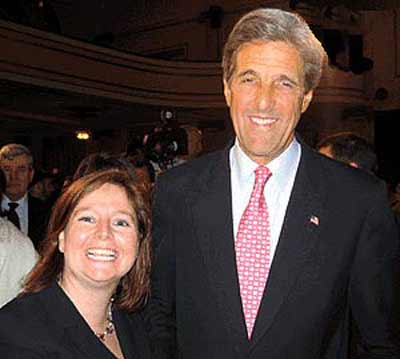 Bridget McCafferty with Senator John Kerry