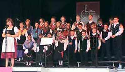 Cecilia Dolgan and the Slovenian Children's Chorus perform at DisneyWorld