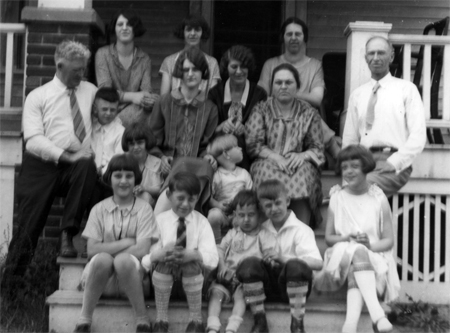 Doris O'Donnell family in 1938