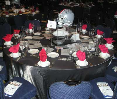 Table setting in the Ballroom