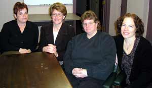 Terri Sandu, Debbi Perkul, Calli Frehmeyer and Kelly Kupcak of Hard Hatted Women