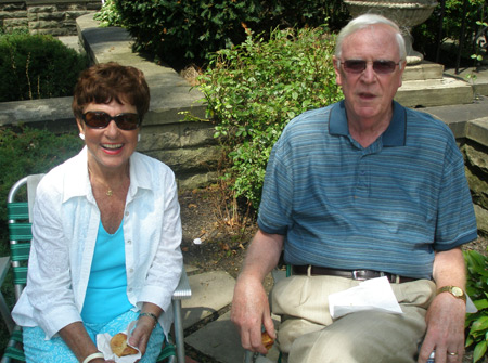 Jenny and Glenn Brown in the Hungarian Cultural Garden for a Franz Liszt concert