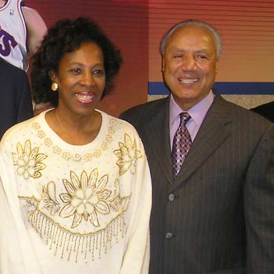 Madeline Manning Mims and Lenny Wilkens