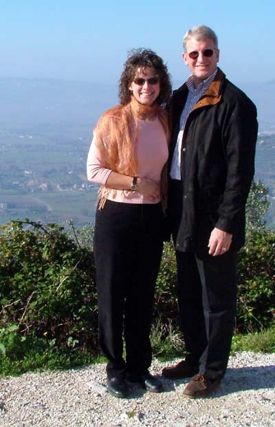 Margaret Bobonich and husband Steve in Italy