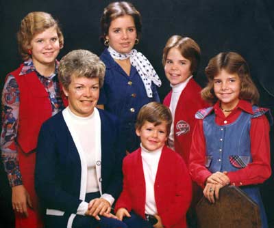 Mary Fitzpatrick with her children