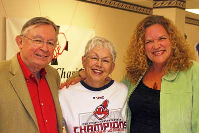 Cleveland Indians owner Larry Dolan, Eva Dolan and Sandy Lesko
