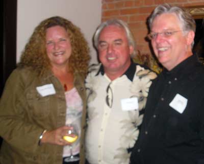 Sandy Lesko, Ron Mounts and Bob Becker at the launch party of friend John Gorman's book about radio station WMMS - The Buzzard