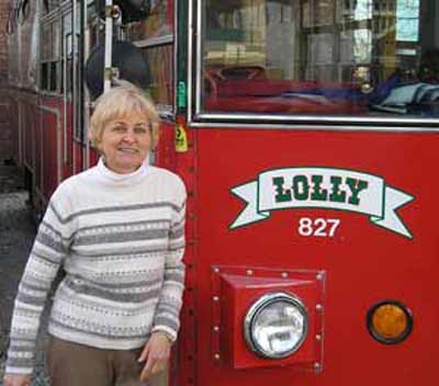 Sherrill Paul and Lolly the Trolley