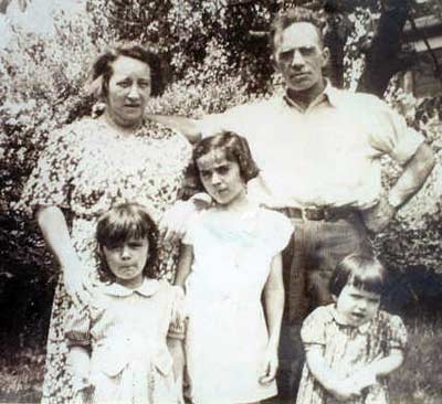 Ann Adams with parents