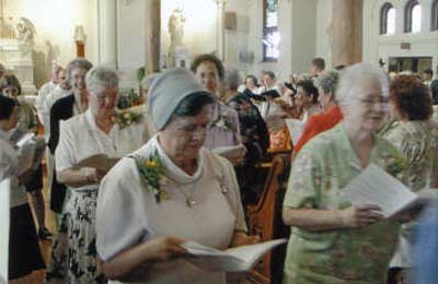 Sister Ann Patrick in Church