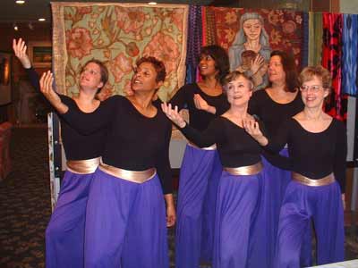 Sue Lanphear in Liturgical Dance Group