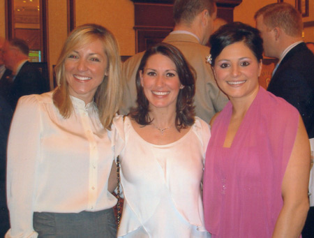 Diana Munz, Tonia Kwiatkowski and Dominique Moceanu