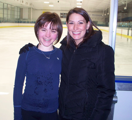 Tonia Kwiatkowski with one of her students