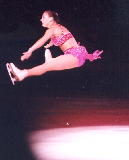 Tonia Kwiatkowski mid-air