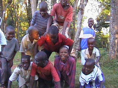 Some of the African orphans that Virginia Marti and Herb Veith support