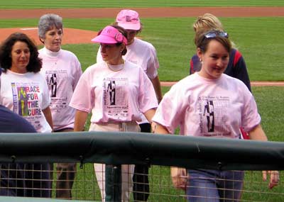 Kate Wedge at Race for the Cure Day at Jacob's Field