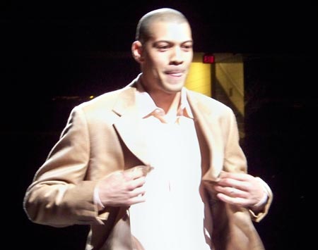 Cleveland Cavalier Anthony Parker on the runway