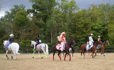 Valley Riding students and horses performing to The Beach Boys at the Valley Riding Horse Festival on August 23, 2009.