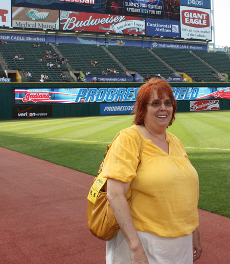 Debbie Hanson at Progressive Field