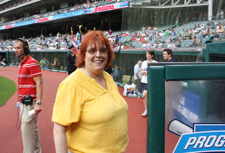 Debbie Hanson at Progressive Field