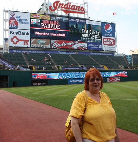 Debbie Hanson at Progressive Field