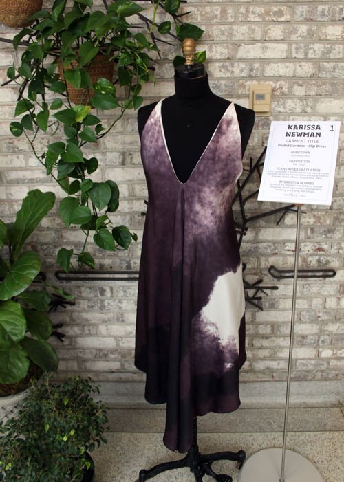 Dress designs from the Kent State School of Fashion at Orchid Mania's Fashion Meets the Botanicals