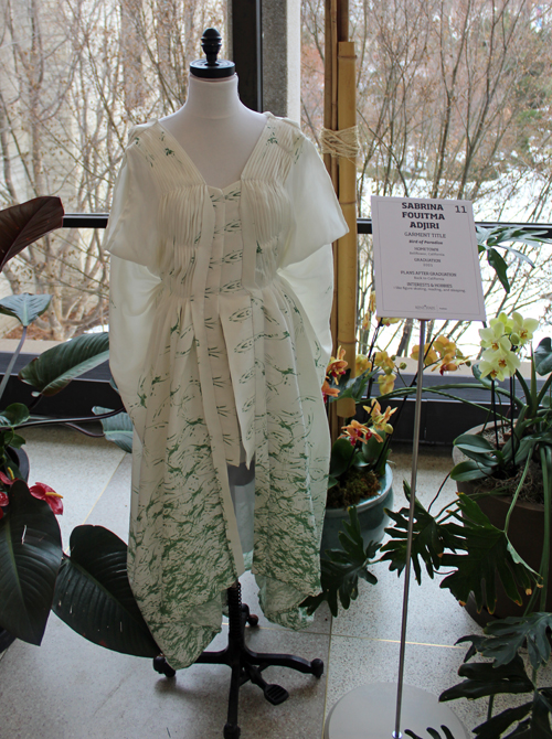 Dress designs from the Kent State School of Fashion at Orchid Mania's Fashion Meets the Botanicals