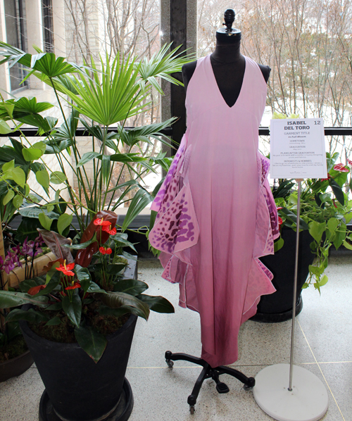 Dress designs from the Kent State School of Fashion at Orchid Mania's Fashion Meets the Botanicals