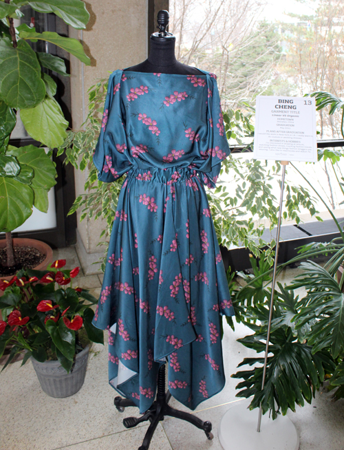 Dress designs from the Kent State School of Fashion at Orchid Mania's Fashion Meets the Botanicals