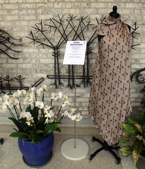 Dress designs from the Kent State School of Fashion at Orchid Mania's Fashion Meets the Botanicals