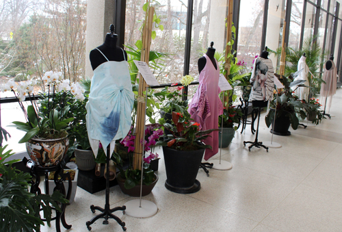 Dress designs from the Kent State School of Fashion at Orchid Mania's Fashion Meets the Botanicals