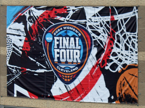 NCAA Women's Final Four in Cleveland banner